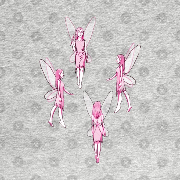 Pink Fairies by Elizabeths-Arts